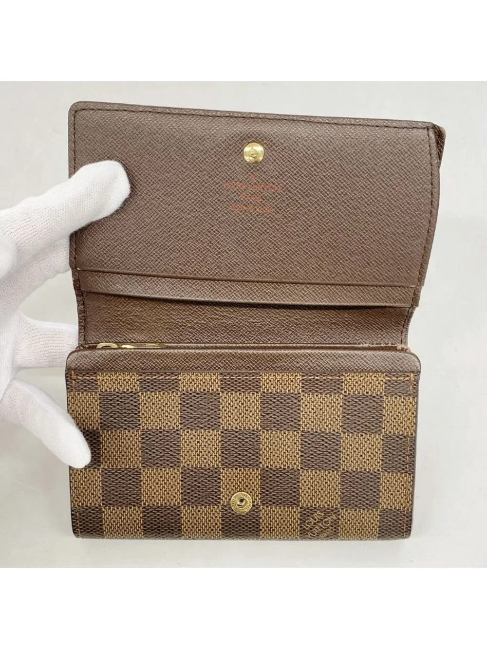 Louis Vuitton Wallet Damier Porte-Monnaie Viennois Tresor Ebene